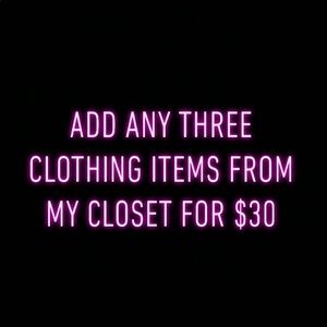 Bundle of three items